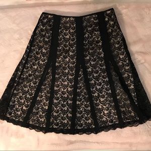 Axcess Black Lace skirt with satin underskirt